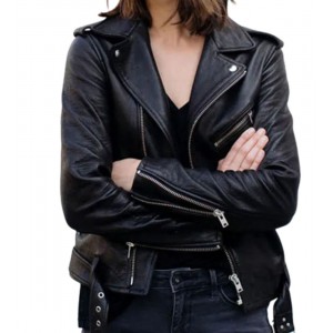 The Menu (Margot) Anya Taylor Joy Black Leather Jacket